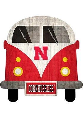 Nebraska Cornhuskers Team Bus Sign - Red