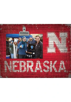 Nebraska Cornhuskers Team Clip Picture Frame - Red