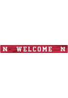 Nebraska Cornhuskers Welcome Strip Sign - Red
