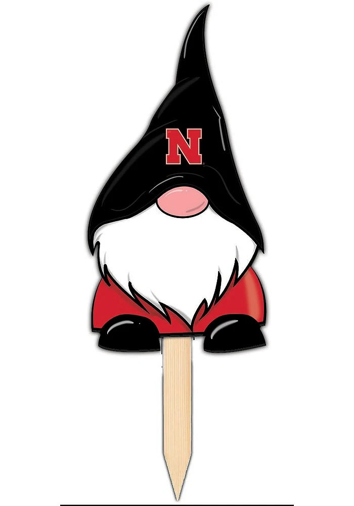 Red Nebraska Cornhuskers Gnome Yard Gnome