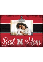 Nebraska Cornhuskers Best Mom Clip Picture Frame - Red