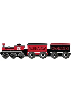 Nebraska Cornhuskers Train Cutout Sign - Red