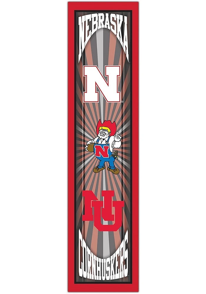Nebraska Cornhuskers Throwback Sign - Red
