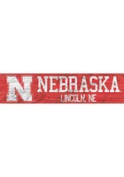 Nebraska Cornhuskers 6x24 Sign - Red