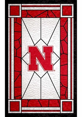Nebraska Cornhuskers Stained Glass Sign - Red