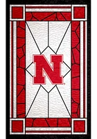 Nebraska Cornhuskers Stained Glass Sign - Red