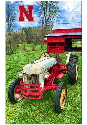 Nebraska Cornhuskers Farmscape Sign - Red