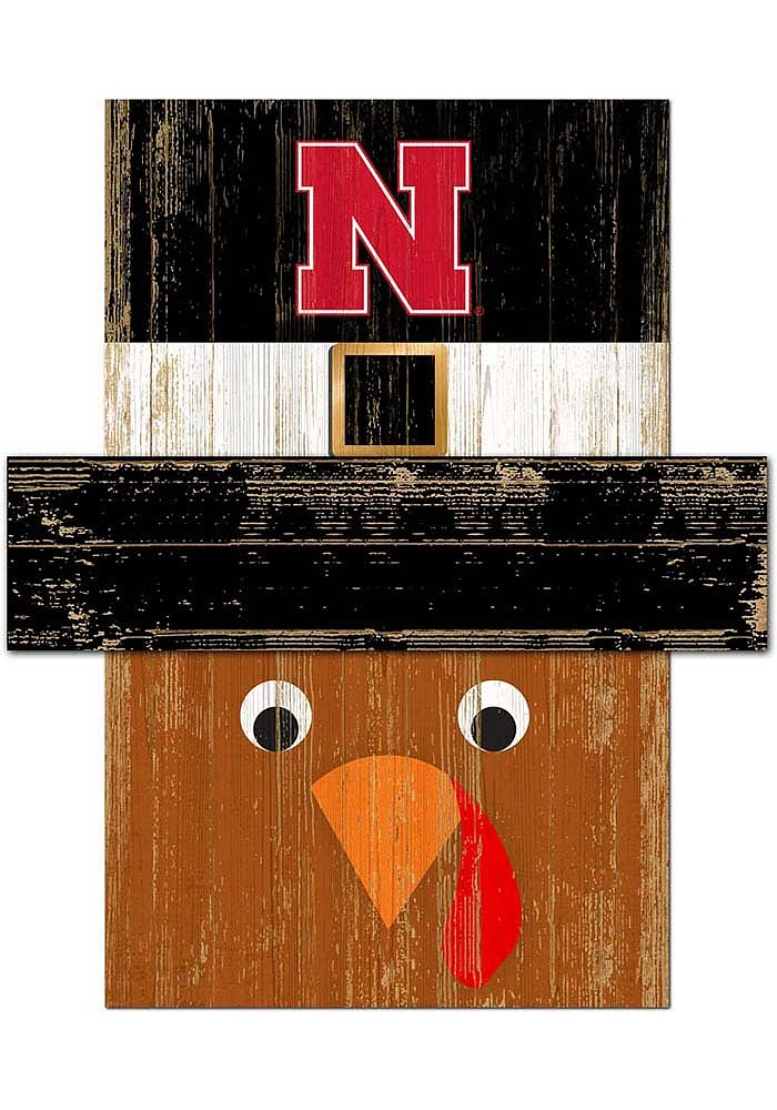 Nebraska Cornhuskers Turkey Head Sign - Red