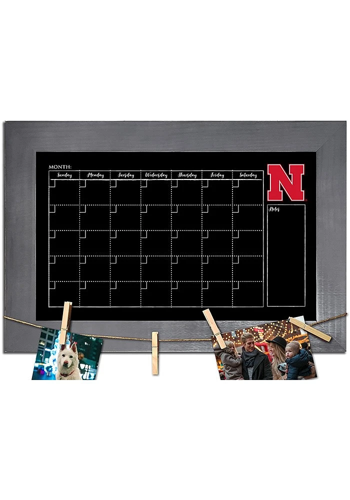 Nebraska Cornhuskers Monthly Chalkboard Picture Frame - Red