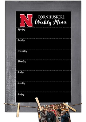 Nebraska Cornhuskers Weekly Chalkboard Picture Frame - Red