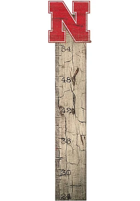 Nebraska Cornhuskers Growth Chart Sign - Red