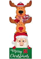 Nebraska Cornhuskers 31 Inch Santa Stack Leaner Sign - Red