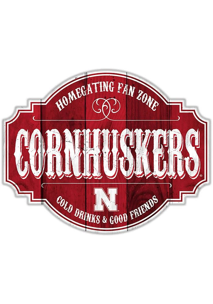 Nebraska Cornhuskers 24 Inch Homegating Tavern Sign - Red