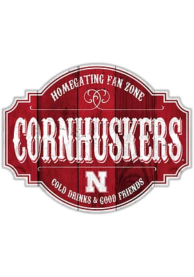 Nebraska Cornhuskers 24 Inch Homegating Tavern Sign - Red