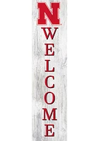Nebraska Cornhuskers 48 Inch Welcome Leaner Sign - Red