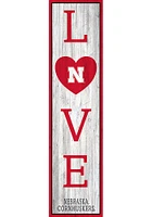 Nebraska Cornhuskers 48 Inch Love Leaner Sign - Red