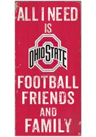 Ohio State Buckeyes Football Friends and Family Sign - Red