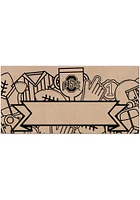Ohio State Buckeyes Banner Coloring Sign - Red