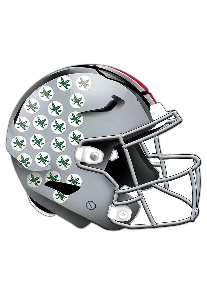 Ohio State Buckeyes 24in Helmet Cutout Sign - Red
