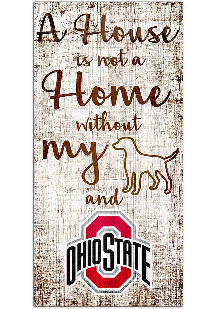 Ohio State Buckeyes A House is not a Home Sign - Red