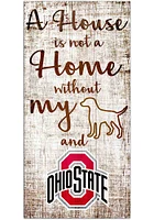 Ohio State Buckeyes A House is not a Home Sign - Red