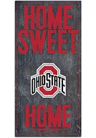 Ohio State Buckeyes Home Sweet Home Sign - Red