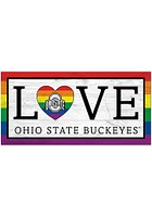 Ohio State Buckeyes LGBTQ Love Sign - Red