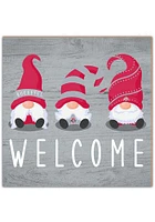 Ohio State Buckeyes Welcome Gnomes Sign - Red