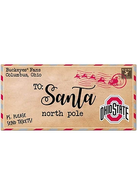 Red Ohio State Buckeyes To Santa Decor