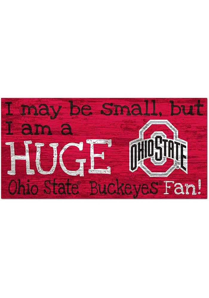 Ohio State Buckeyes Huge Fan Sign - Red