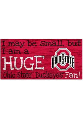 Ohio State Buckeyes Huge Fan Sign - Red