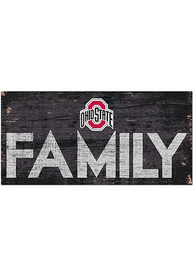 Ohio State Buckeyes Family 6x12 Sign - Red