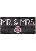 Ohio State Buckeyes Mr and Mrs Sign - Red