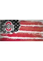 Ohio State Buckeyes Flag 6x12 Sign - Red
