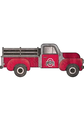 Ohio State Buckeyes 15 Inch Truck Sign - Red