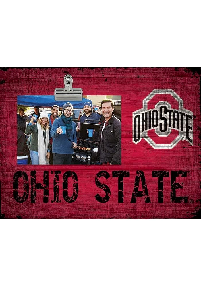 Ohio State Buckeyes Team Clip Picture Frame - Red