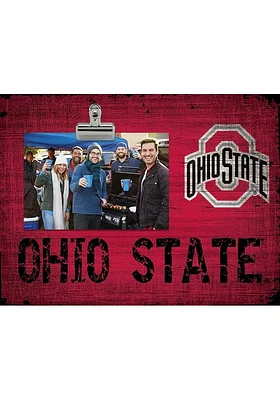 Ohio State Buckeyes Team Clip Picture Frame - Red