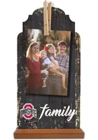 Ohio State Buckeyes Family Clothespin Sign - Red