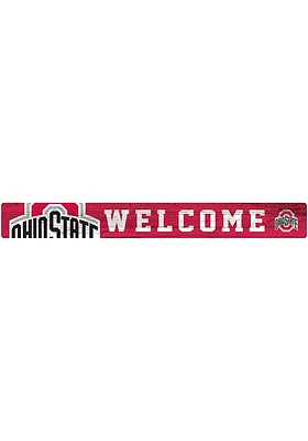 Ohio State Buckeyes Welcome Strip Sign - Red