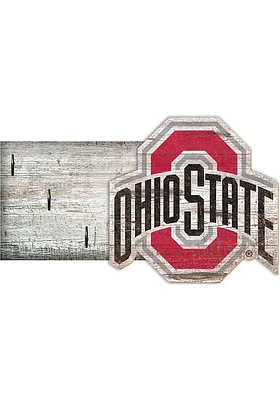 Ohio State Buckeyes Key Holder Sign - Red