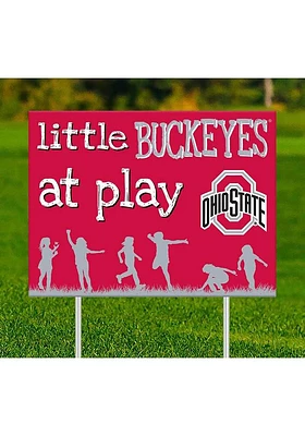 Ohio State Buckeyes Little Fans at Play Yard Sign - Red
