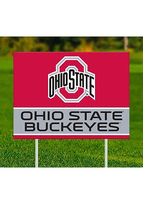 Ohio State Buckeyes Team Yard Sign - Red