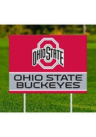 Ohio State Buckeyes Team Yard Sign - Red