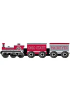 Ohio State Buckeyes Train Cutout Sign - Red