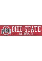 Ohio State Buckeyes 6x24 Sign - Red