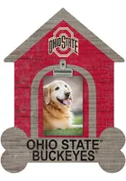 Ohio State Buckeyes Dog Bone House Clip Picture Frame - Red