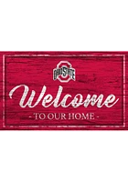 Ohio State Buckeyes Team Welcome 11x19 Sign - Red