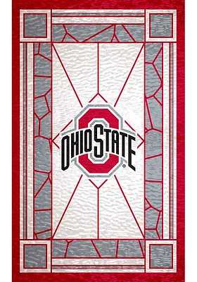 Ohio State Buckeyes Stained Glass Sign