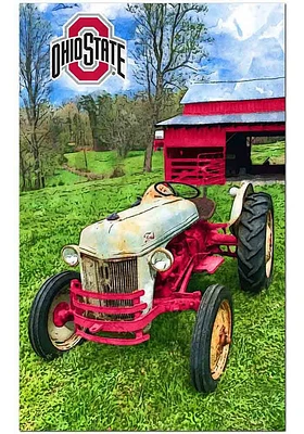 Ohio State Buckeyes Farmscape Sign - Red
