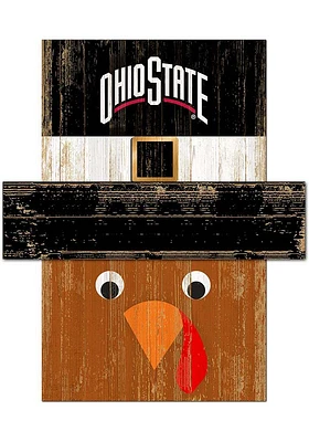 Ohio State Buckeyes Turkey Head Sign - Red